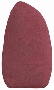 Ergonomiczna poduszka na plecy z aksamitnej tkaniny w kolorze czerwonego wina