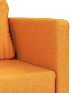 Sofa podÅogowa 2-w-1, ciemnoÅ¼Ã³Åta, 112x174x55 cm, tkanina