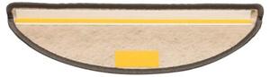 Samoprzylepne nakÅadki na schody 15 szt. 56x17x3 cm brÄ zowy beÅ¼