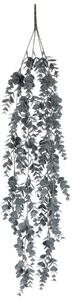 Sztuczny Eukaliptus wiszący, 15 x 70 x 16 cm, szaroniebieski
