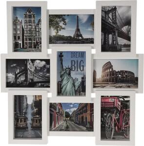 Wisząca ramka na zdjęcia Paris, biały, 45,5 x 45,5 x 2,5 cm