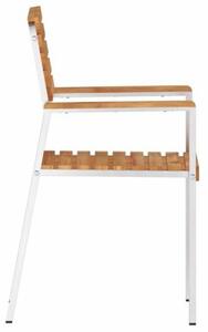 Nowoczesny fotel ogrodowy z litego drewna teakowego - ergonomiczny design i odporność na warunki atmosferyczne