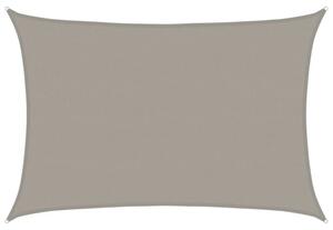 Żagiel przeciwsłoneczny, 160 g/m², jasnoszary, 5x6 m, hdpe