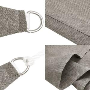 Żagiel przeciwsłoneczny, 160 g/m², jasnoszary, 4,5x4,5x4,5 m