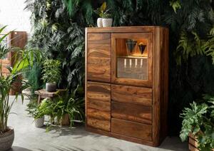 TORONTO Witryna #209 Palisander lakierowany 109x40x145 cm