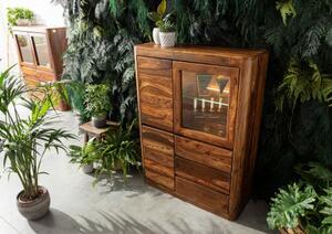 TORONTO Witryna #209 Palisander lakierowany 109x40x145 cm