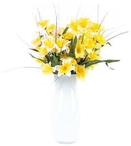 Sztuczny kwiat Narcyz żółty, 40 cm