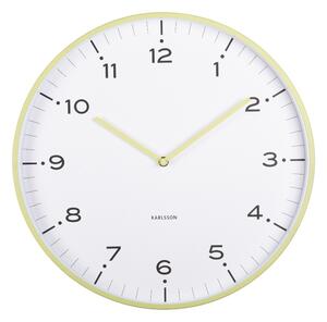 Karlsson 6011GR designerski zegar ścienny żółty,średnica 40 cm