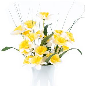 Sztuczny kwiat Narcyz żółty, 40 cm
