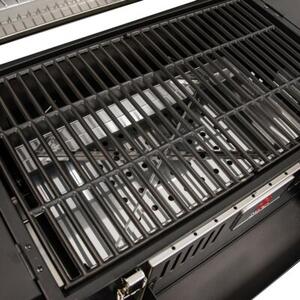 Duży Grill LUX premium stalowy HEATWAVE 139X57X100 cm na kółkach składany