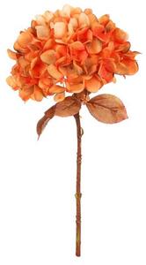 Sztuczny kwiat Hortenzja pomarańczowy, 17 x 34 cm