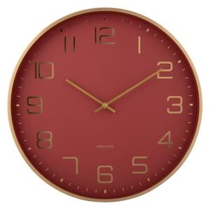 Zegar ścienny Karlsson 5973RD design czerwony,średnica 40 cm