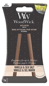 Zapasowe patyczki zapachowe do samochodu Vanilla & Sea Salt WoodWick