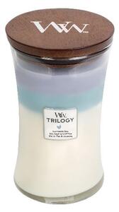 Świeca zapachowa Trilogy Calming Retreat WoodWick duży wazon