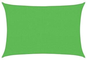 Żagiel przeciwsłoneczny, 160 g/m², jasnozielony, 2,5x4 m, hdpe