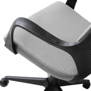 Krzesło biurowe czarno-szare regulacja wysokości obrotowe ergonomiczne Delight Beliani