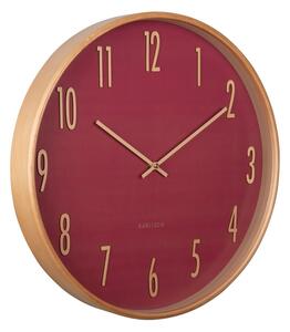 Zegar ścienny Karlsson 5996RD design czerwony,średnica 40 cm