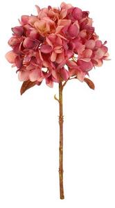 Sztuczny kwiat Hortenzja fialetowy, 17 x 34 cm