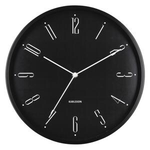 Zegar ścienny Karlsson 5988BK czarny, śr. 30 cm