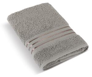 Bellatex Frotte ręcznik kąpielowy kolekcja Linie ciemnoszary, 70 x 140 cm