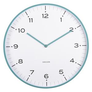 Karlsson 6011BL designerski zegar ściennyniebieski, średnica 40 cm