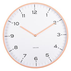 Zegar ścienny Karlsson 6011OR pomarańczowy,średnica 40 cm