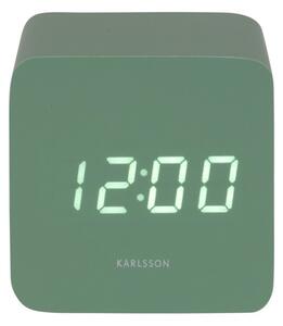 Karlsson 5982GR designerski zegar LED z alarmemzielony, 7 cm