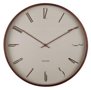 Zegar ścienny Karlsson 6014WG design beżowy,średnica 40 cm