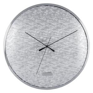 Zegar ścienny Karlsson 6005SI srebrny, średnica 40cm