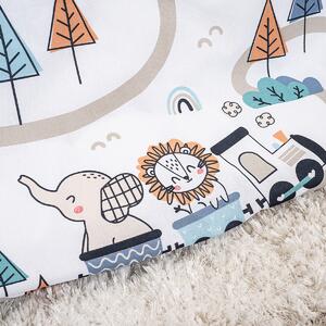 Dziecięca pościel bawełniana do łóżeczka Happy train, 100 x 135 cm, 40 x 60 cm
