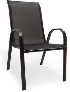 Zestaw krzeseł Stela, 55 x 70 x 92 cm, 2 szt., czarny