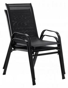 Zestaw krzeseł Stela, 55 x 70 x 92 cm, 2 szt., czarny