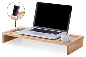 Bambusowy stolik pod laptopa Ochte, 65 x 30,5 x 9 cm