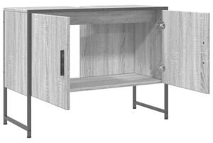 Szafka pod umywalkę, szary dąb sonoma, 80x33x60 cm