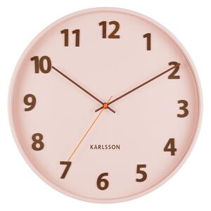 Karlsson 5920LP designerski zegar ścienny 40 cm, soft pink