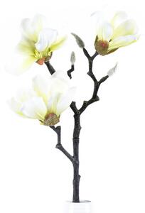 Sztuczny kwiat Magnolia biały, 55 cm