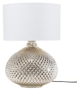 Lampa stołowa dekoracyjna złota szklana podstawa klosz w stylu glamour Madon Beliani