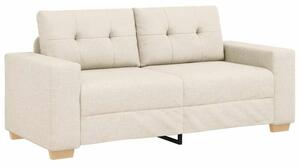 Sofa dwuosobowa obity lnem, 180x77x82 cm