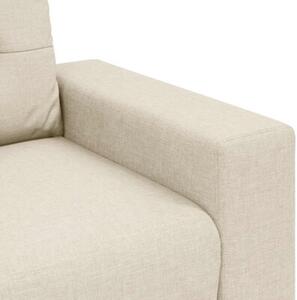 Sofa dwuosobowa obity lnem, 180x77x82 cm