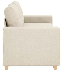 Sofa dwuosobowa obity lnem, 180x77x82 cm
