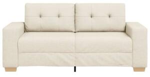 Sofa dwuosobowa obity lnem, 180x77x82 cm