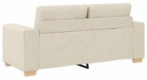 Sofa dwuosobowa obity lnem, 180x77x82 cm
