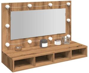 Szafka lustrzana z oświetleniem LED artisan oak 90x31,5x62 cm
