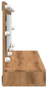 Szafka lustrzana z oświetleniem LED artisan oak 90x31,5x62 cm