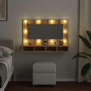 Szafka lustrzana z oświetleniem LED artisan oak 90x31,5x62 cm