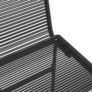 Krzesła ogrodowe 2 szt. czarny 48 x 55 x 89,5 cm rattan