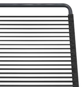 Krzesła ogrodowe 2 szt. czarny 48 x 55 x 89,5 cm rattan
