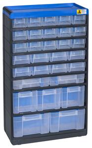 Plastikowy organizer z szufladkami VarioPlus Pro 53/60, 30 szufladek
