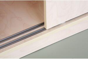 Nadstawka z przesuwnymi drzwiami MIRELLI A+, 800 x 400 x 400 mm, biały/dąb sonoma