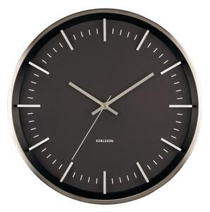 Karlsson 5911SI designerski zegar ścienny 35 cm, srebrny